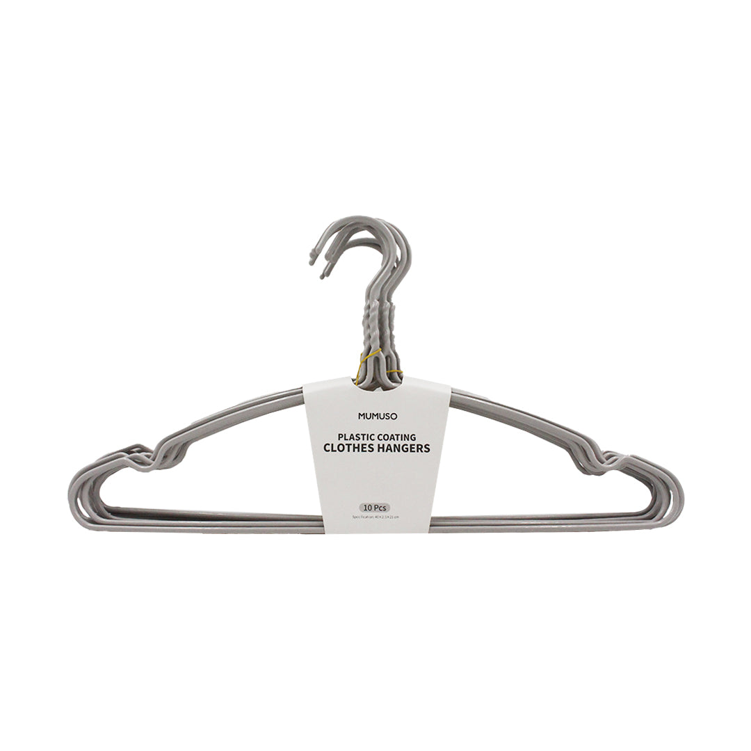 PLASTIC CLOTHES HANGERS (10-PACK)