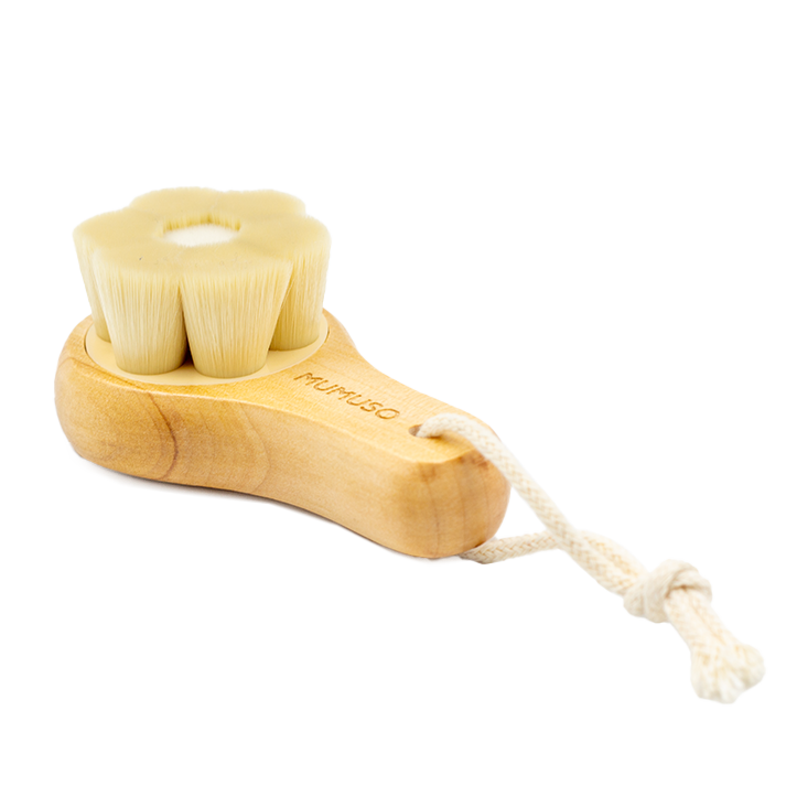 Face Cleansing Brush with Wooden Handle