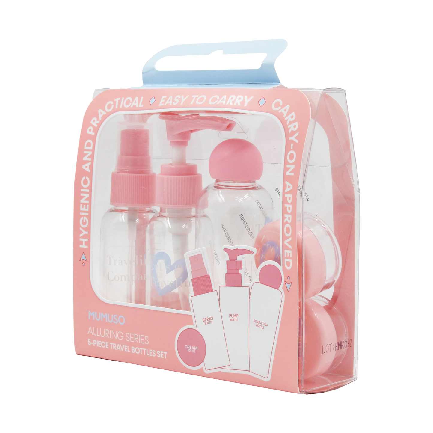 Alluring Series 5-Piece Travel Bottles Set