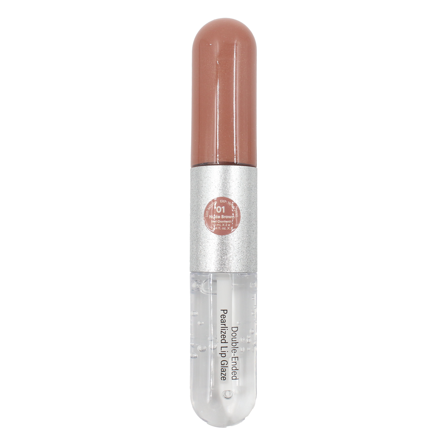 Double-Ended Pearlized Lip Glaze (02 Pink)