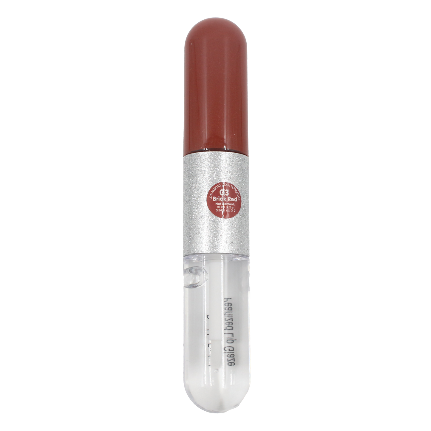 Double-Ended Pearlized Lip Glaze (02 Pink)