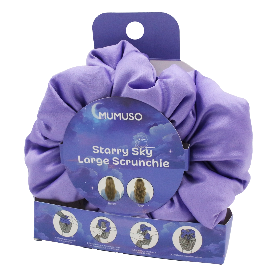 سكرانش كبيرة لتجعيد الشعر أثناء النوم(بنفسجي)