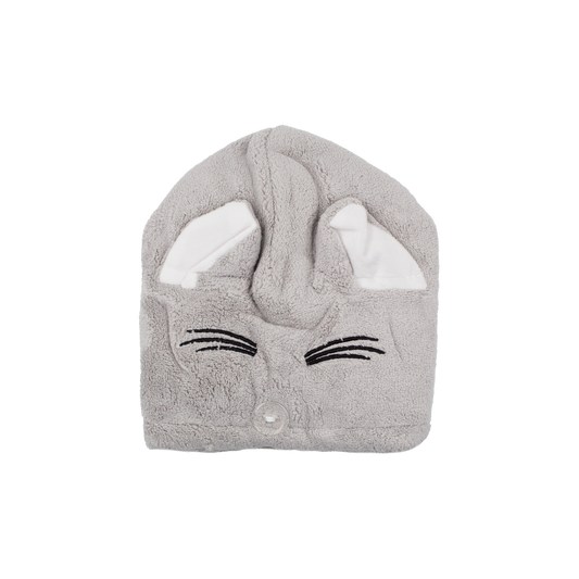 HAIR DRYING TOWEL CUTE CAT