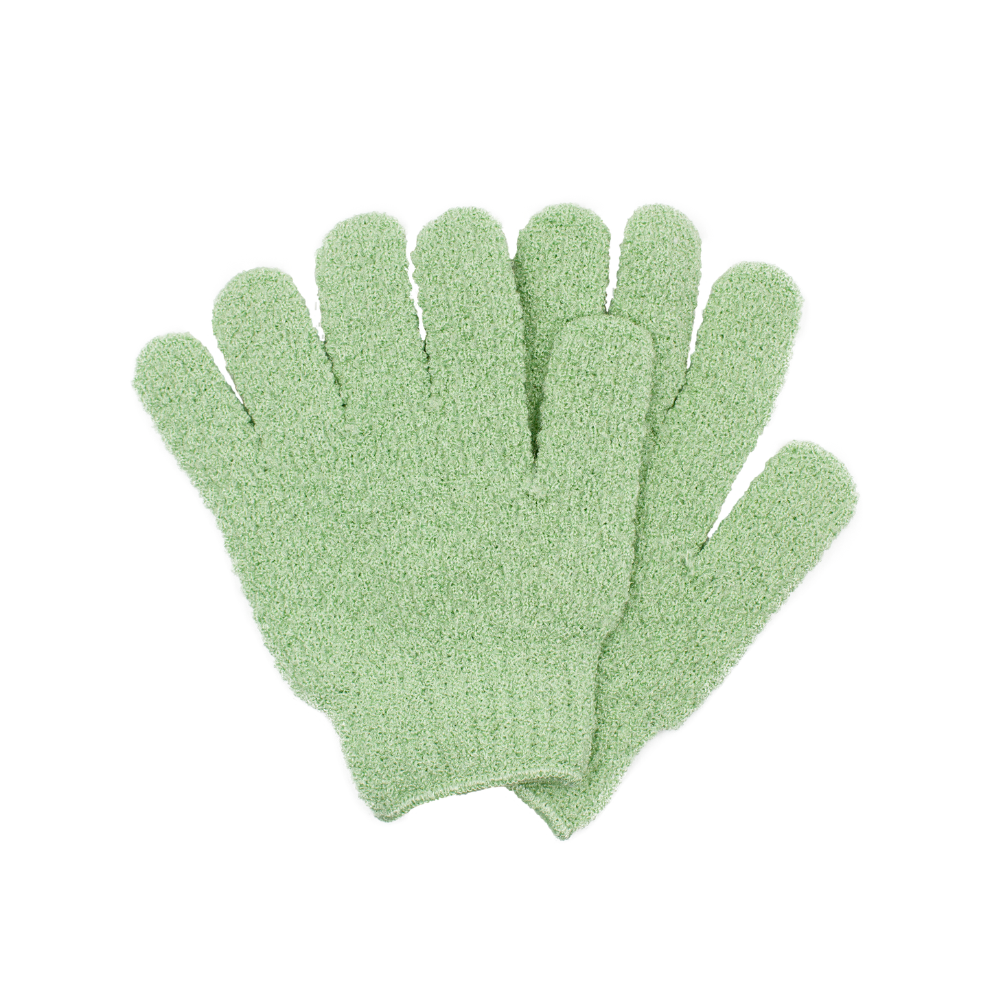 BATH GLOVES (1 PAIR/GREEN)
