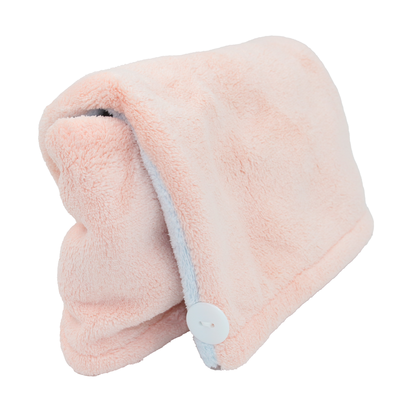 SPLICING CORAL VELVET HAIR DRYING TOWEL PINK & BLUE