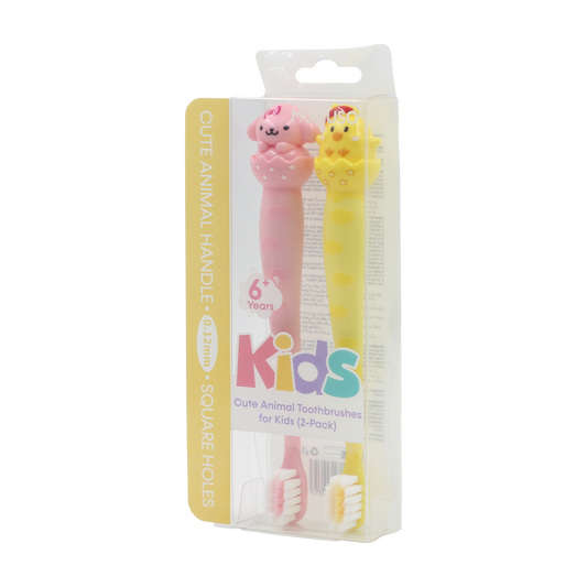 Cute Animal Toothbrushes for Kids (2-Pack)
