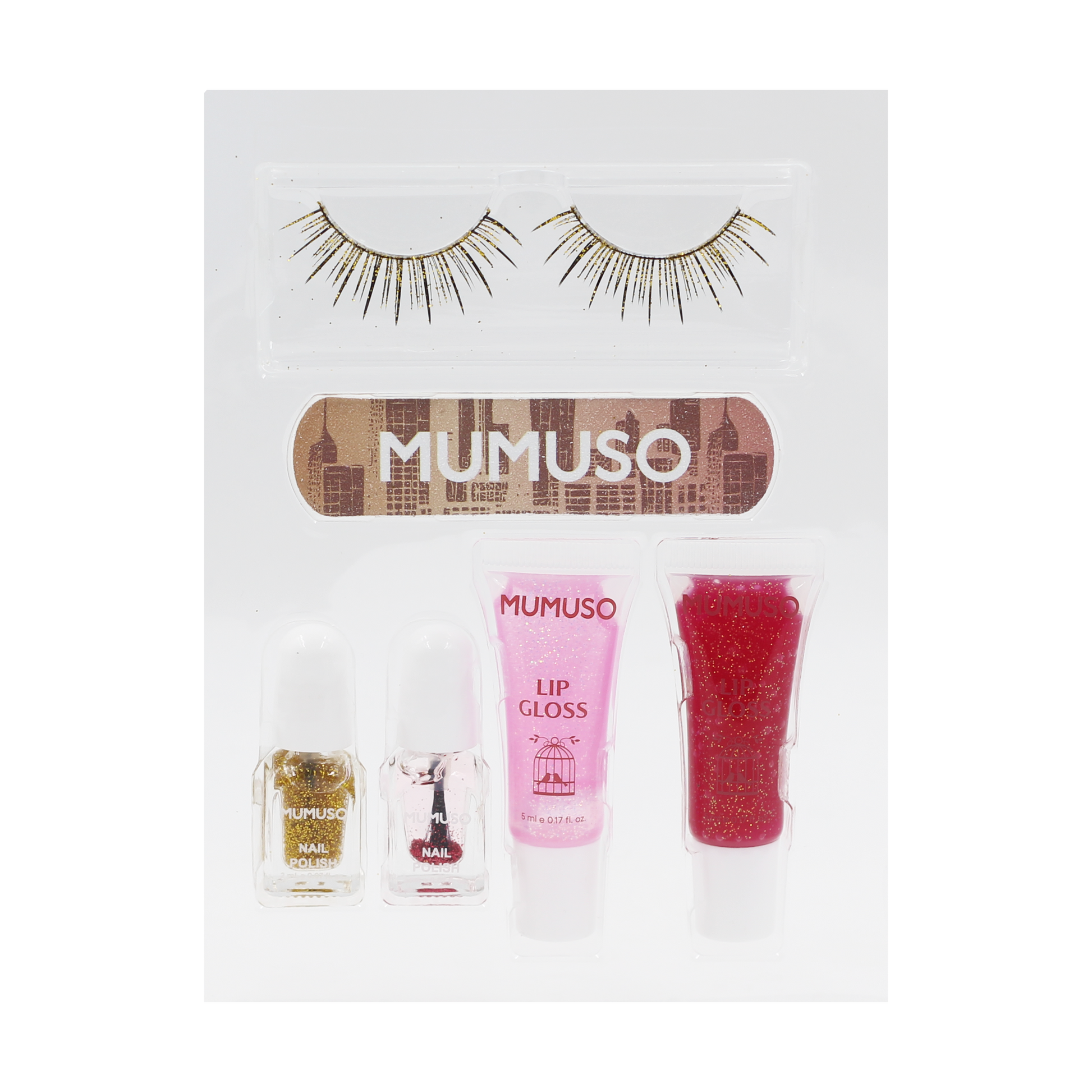 MUMUSO 6-Piece Nail Polish & Lip Gloss Set MUMUSO 6-Piece Nail Polish & Lip Gloss Set