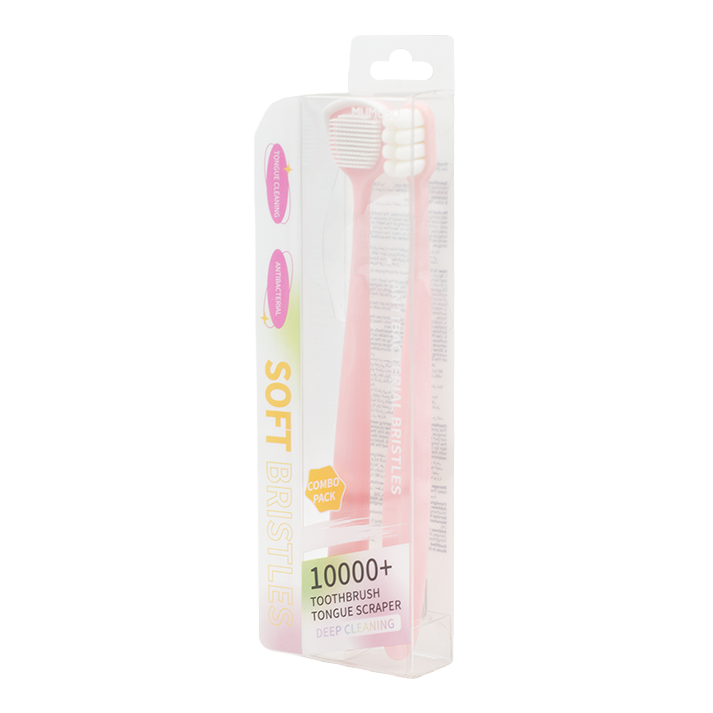 MUMUSO Toothbrush & Tongue Scraper Set (Blue) MUMUSO Toothbrush & Tongue Scraper Set (Blue)