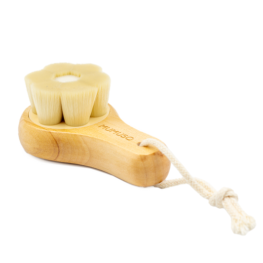 Face Cleansing Brush with Wooden Handle