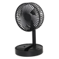 Foldable USB Desk Fan Black Storage Base