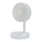 Foldable Desk Fan with Storage Base USB Charging Black