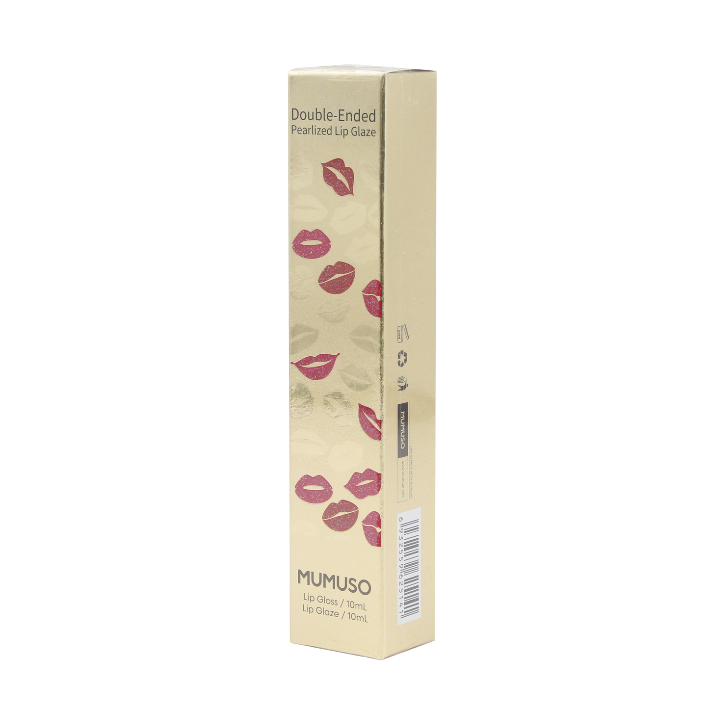 Double-Ended Pearlized Lip Glaze (02 Pink)