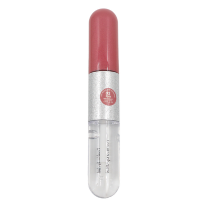 Double-Ended Pearlized Lip Glaze (02 Pink)