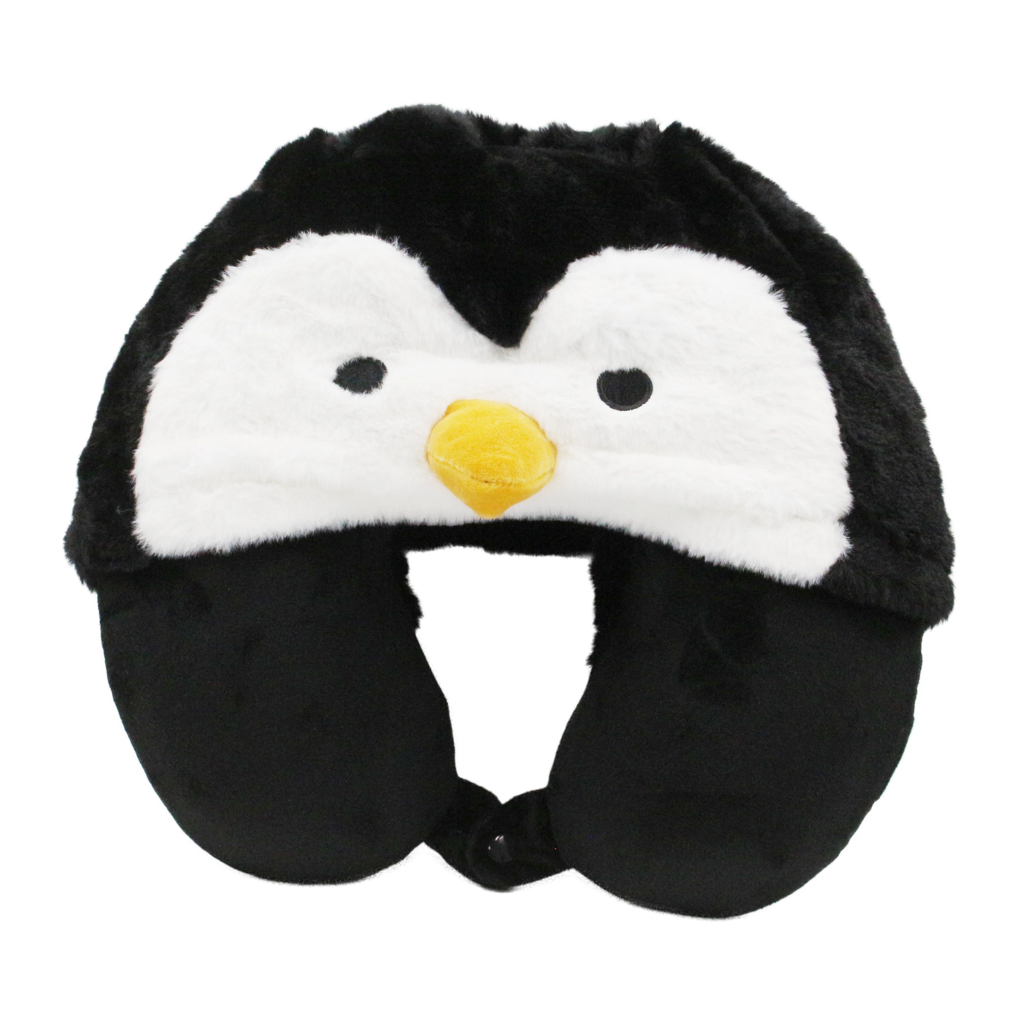 وسادة رقبة سفر بتصميم بطريق مع طاقية