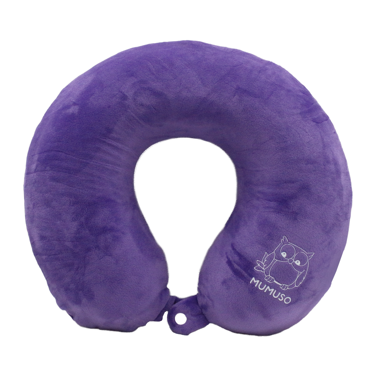 وسادة رقبة سفر مخملية بنفسجي