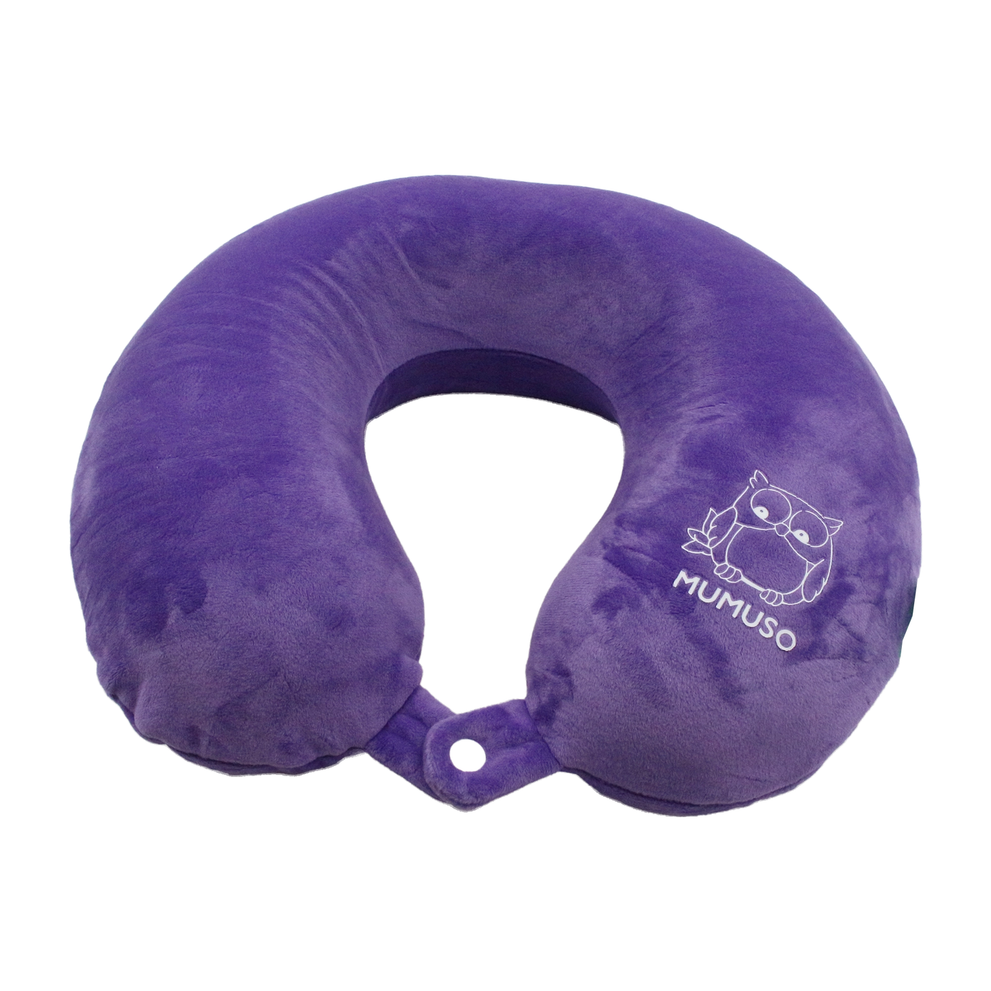 وسادة رقبة سفر مخملية بنفسجي