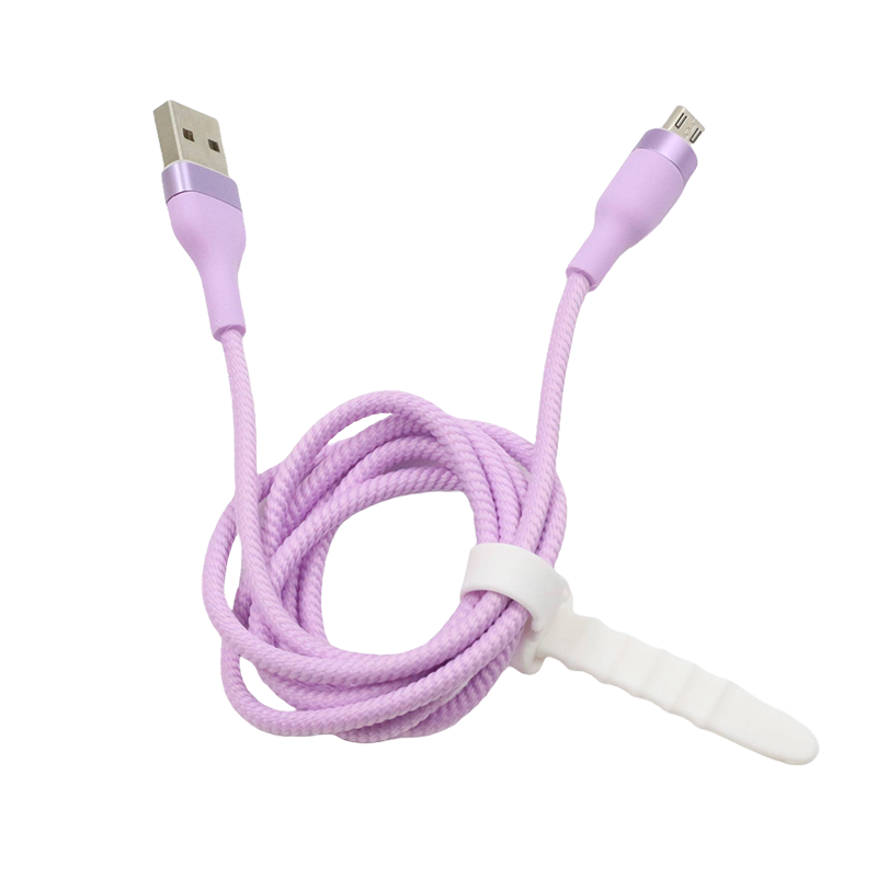 MICRO ROUND ALUMINUM SHELL DATA CABLE PURPLE