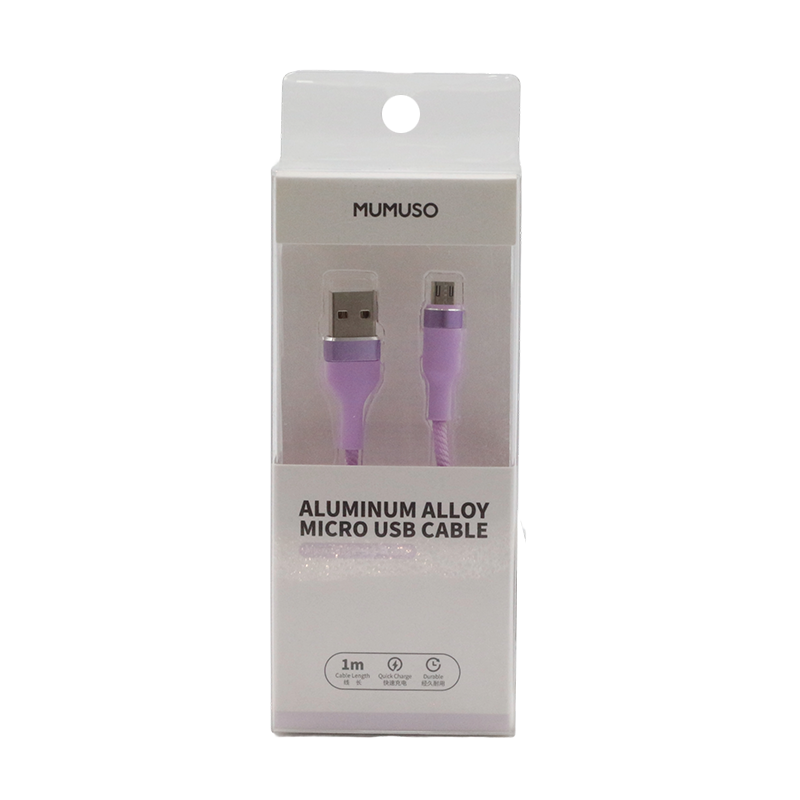 MICRO ROUND ALUMINUM SHELL DATA CABLE PURPLE