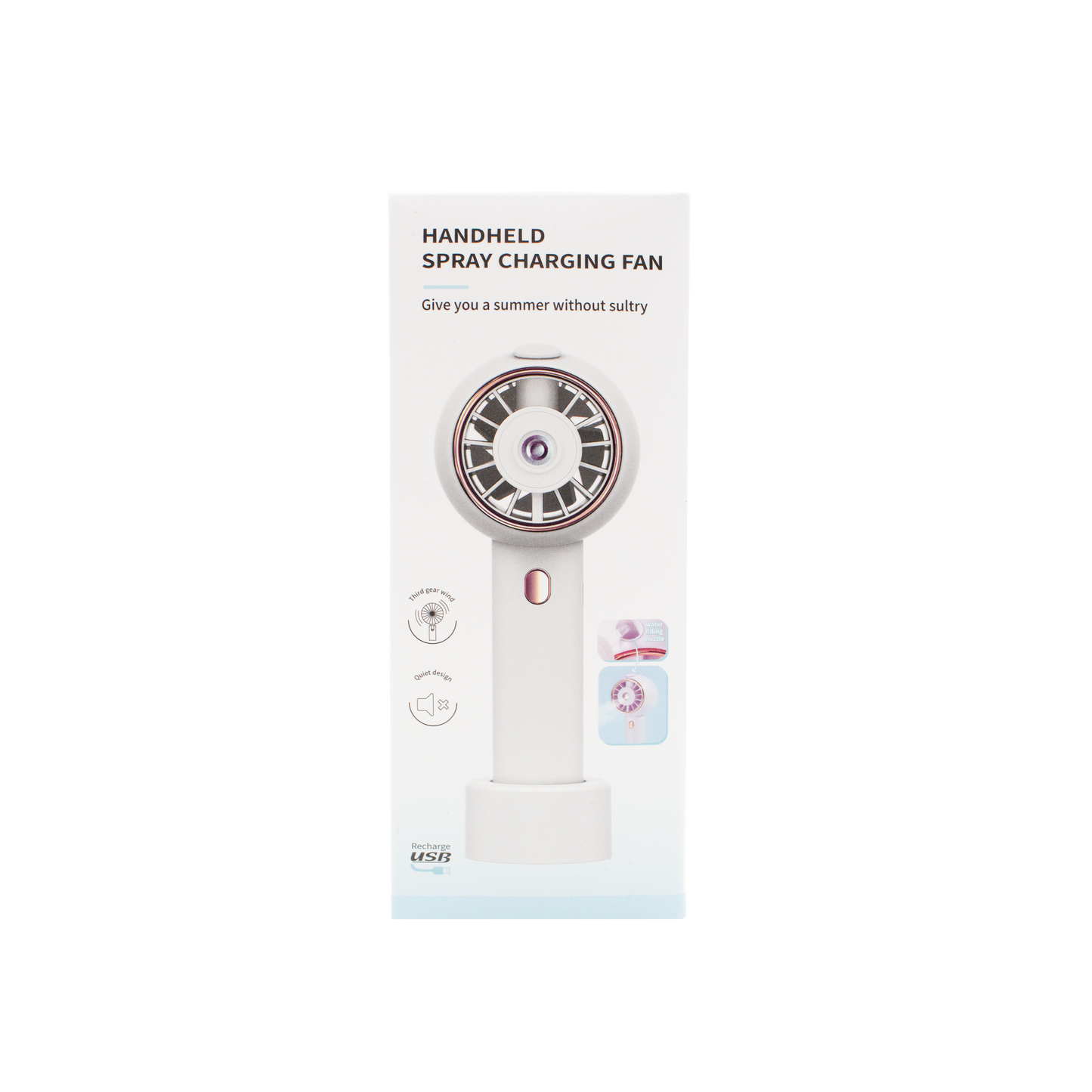 bear hand held spray fan white