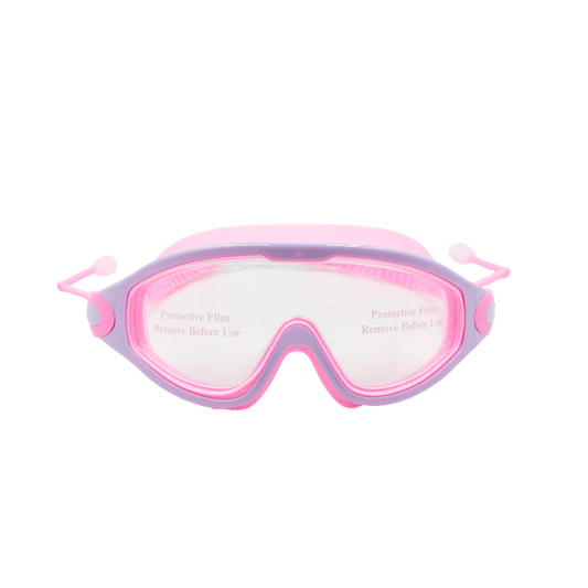 Childrens large frame anti fog goggles pink