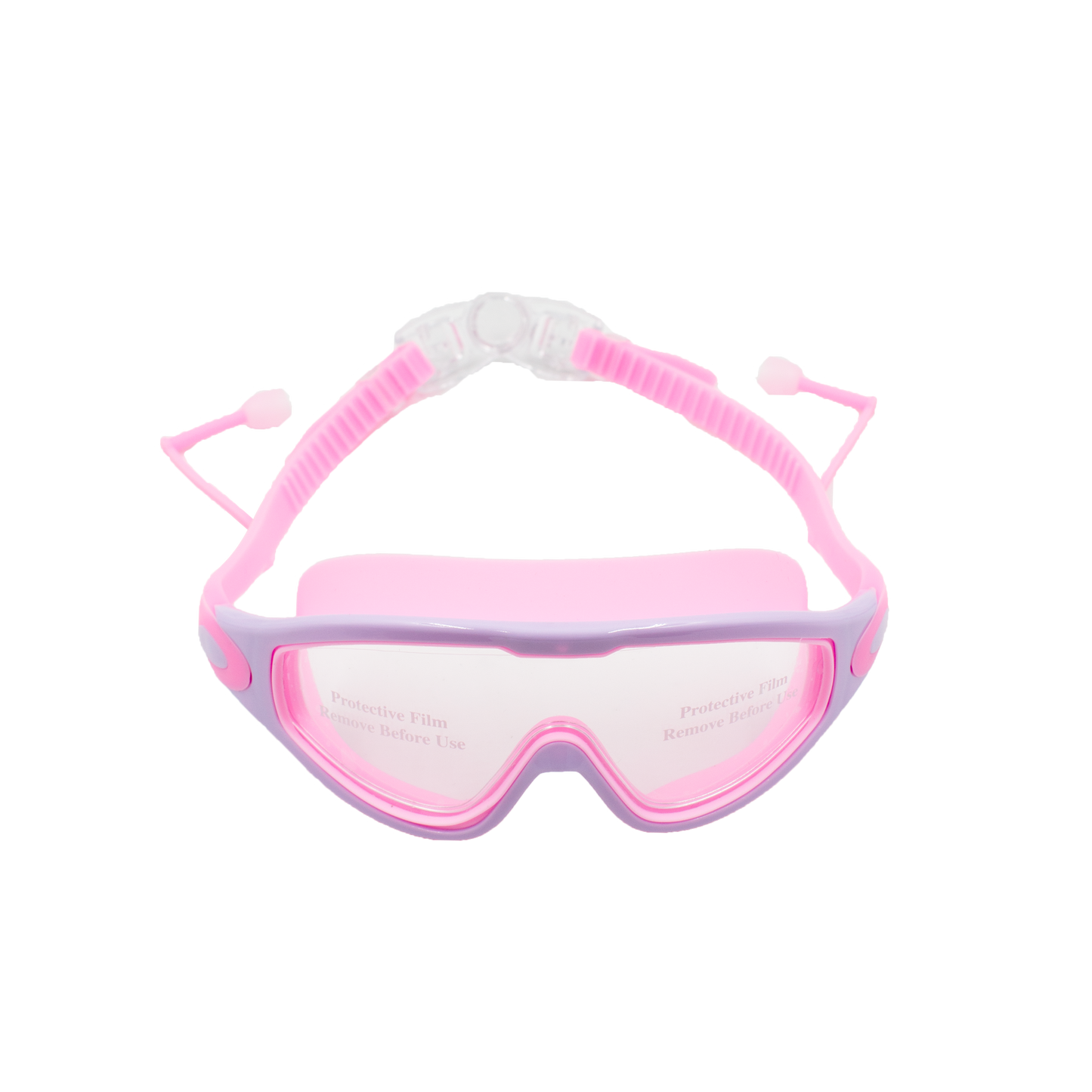 Childrens large frame anti fog goggles pink