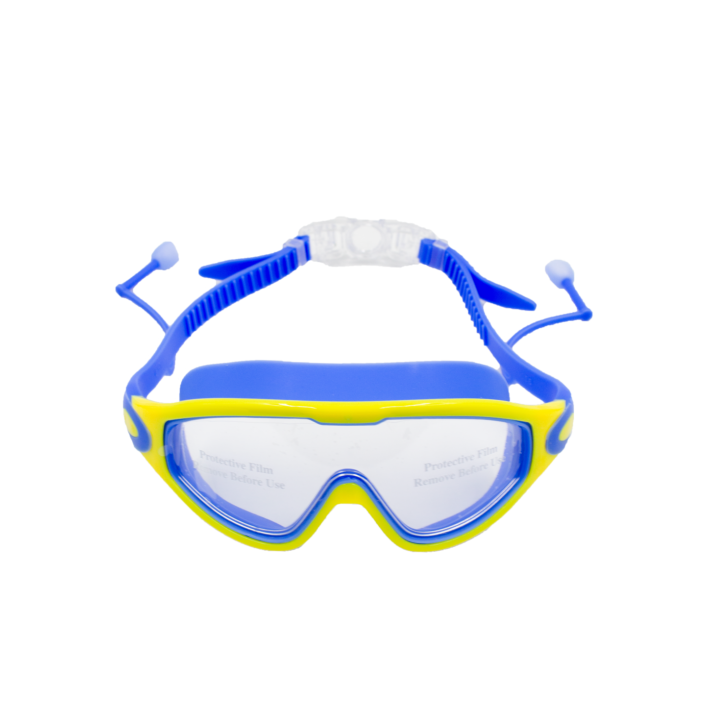 Children's large frame anti-fog goggles yellow