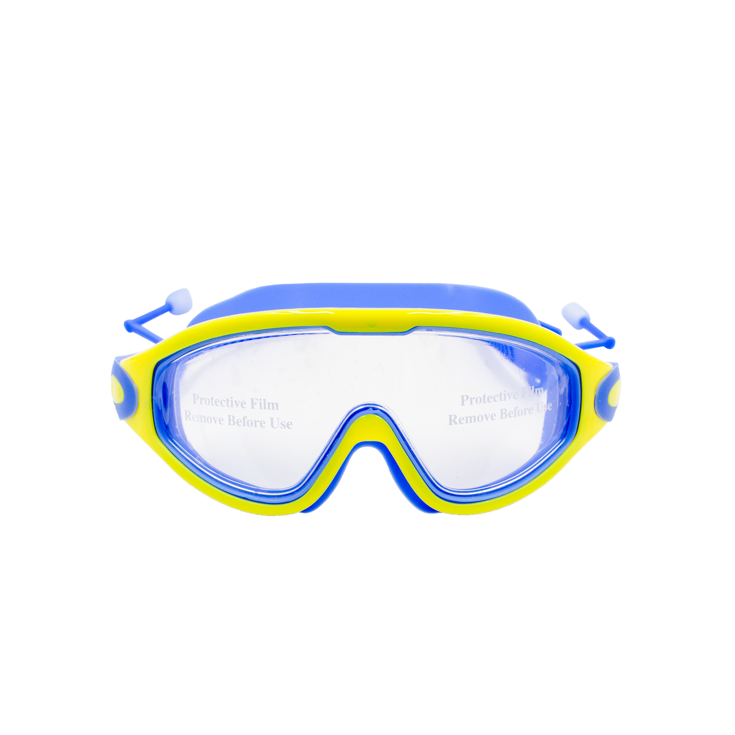 Children's large frame anti-fog goggles yellow