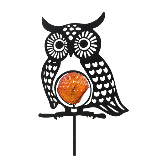 مصباح البومة الجذاب للحديقة