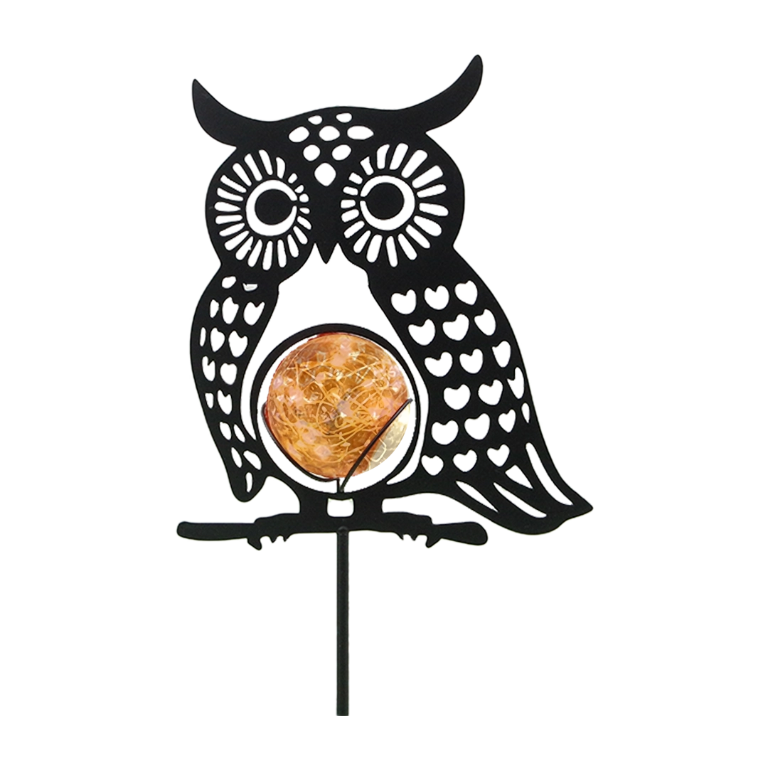 مصباح البومة الجذاب للحديقة