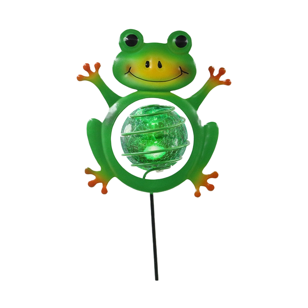 مصباح الضفدع الصغير للحديقة