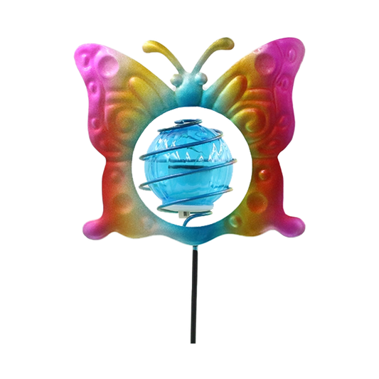 مصباح الفراشة الازرق للحديقة