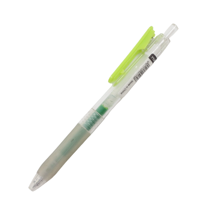 RETRACTABLE GEL PEN LIGHT GREEN