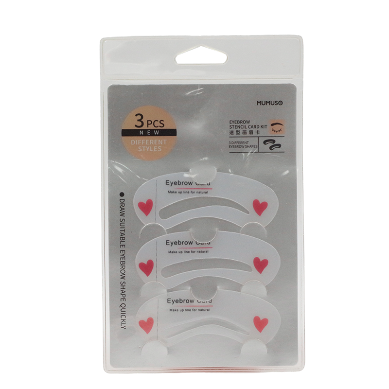 EYEBROW STENCIL CARD KIT 3 PCS