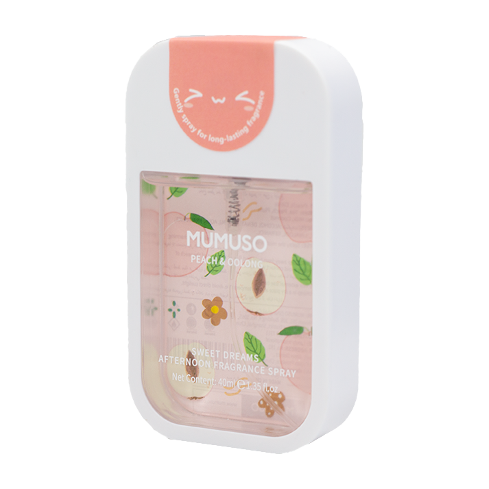MUMUSO SWEET DREAMS AFTERNOON FRAGRANCE SPRAY-PEACH & OOLONG MUMUSO SWEET DREAMS AFTERNOON FRAGRANCE SPRAY-PEACH & OOLONG