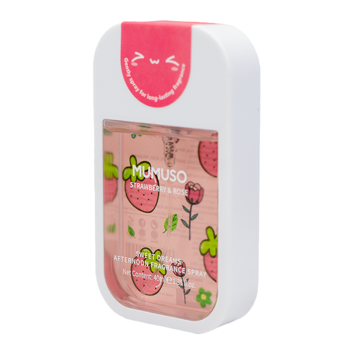 MUMUSO SWEET DREAMS AFTERNOON FRAGRANCE SPRAY-STRAWBERRY & ROSE MUMUSO SWEET DREAMS AFTERNOON FRAGRANCE SPRAY-STRAWBERRY & ROSE