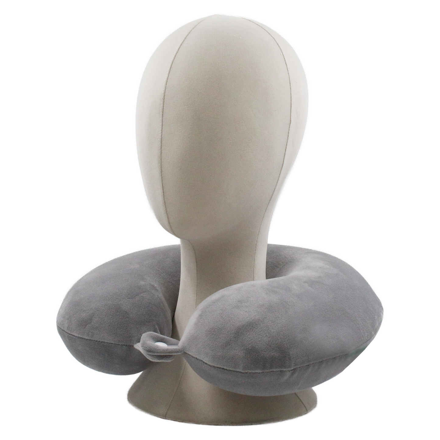 وسادة رقبة سفر ناعمة رمادي