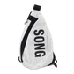 CASUAL SLING BAG WHITE/BLACK