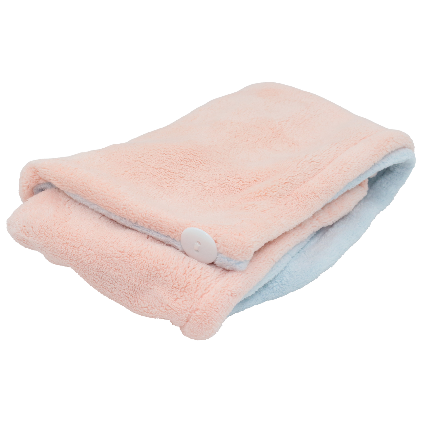 SPLICING CORAL VELVET HAIR DRYING TOWEL PINK & BLUE