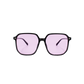 SIMPLE SUNGLASSES WITH BLACK FRAME (PURPLE)