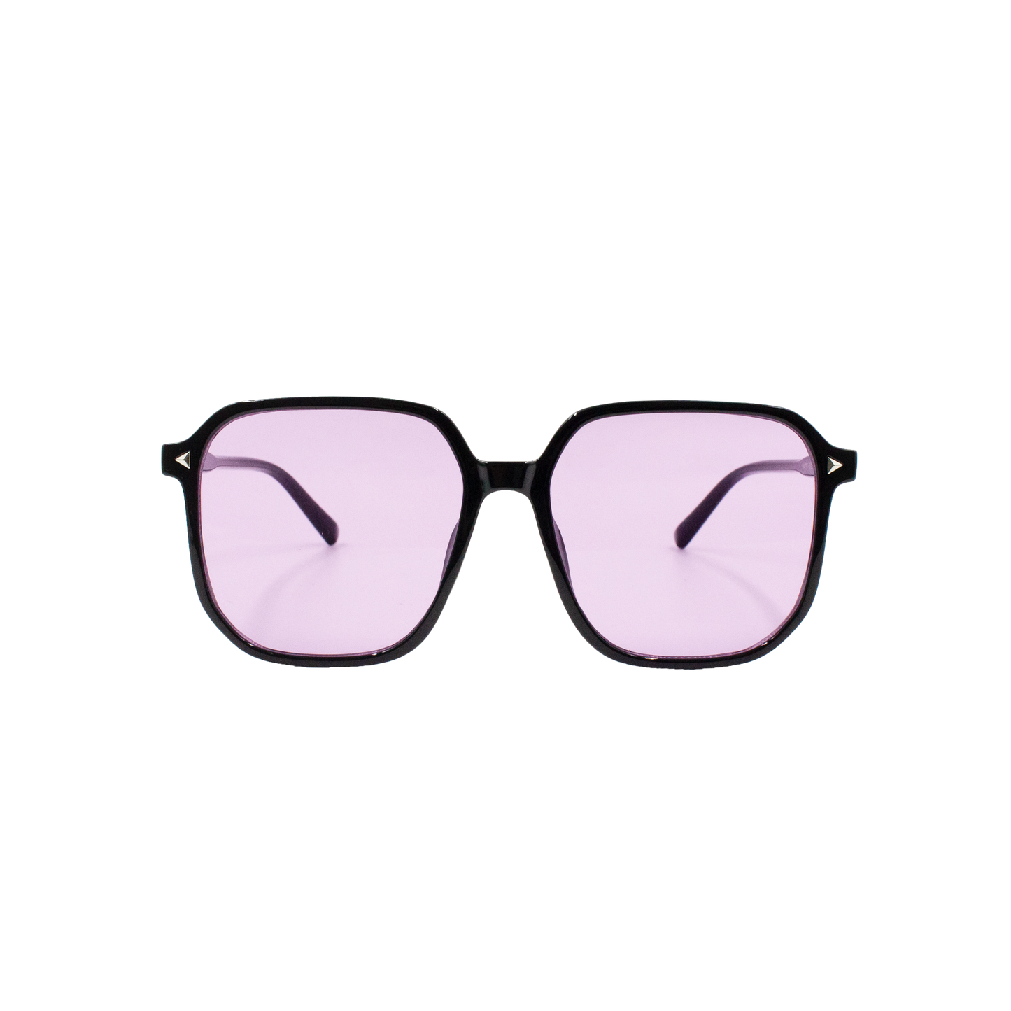 SIMPLE SUNGLASSES WITH BLACK FRAME (PURPLE)