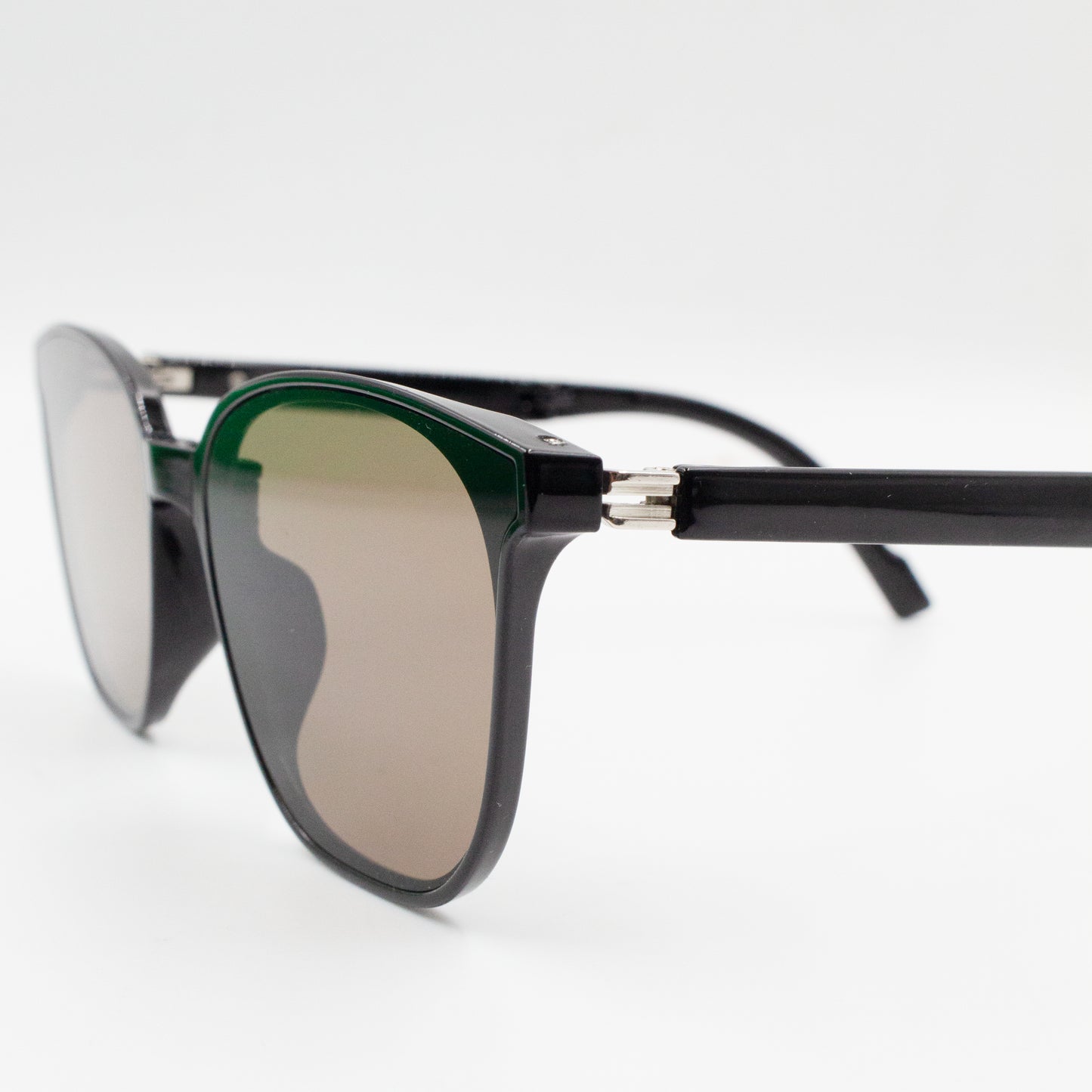 FOLDING SUNGLASSES WITH BLACK FRAME (TAWNY)