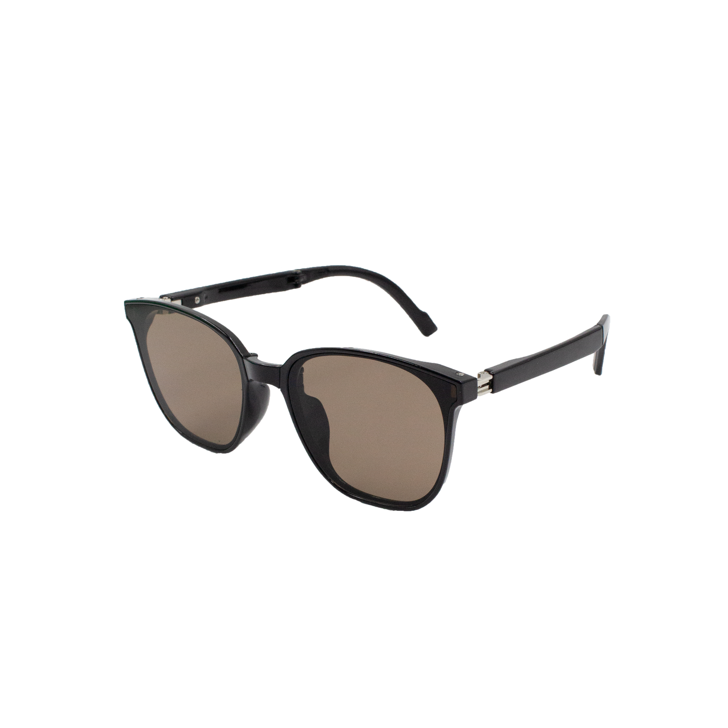 FOLDING SUNGLASSES WITH BLACK FRAME (TAWNY)