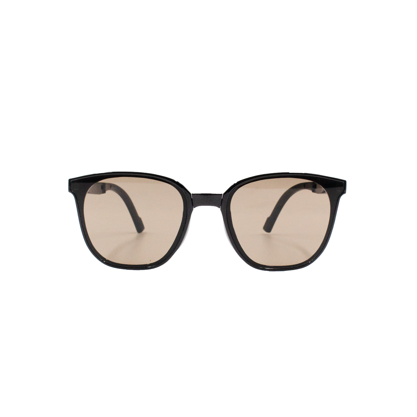 FOLDING SUNGLASSES WITH BLACK FRAME (TAWNY)