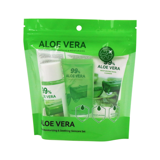 TRAVEL MOISTURIZING & SOOTHING SKINCARE SET (ALOE VERA)
