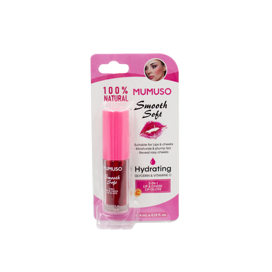 DUAL-USE LIP GLOSS FOR LIPS AND CHEEKS (02 ROSE RED)