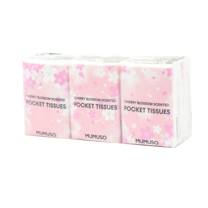CHERRY BLOSSOM SCENTED POCKET TISSUES