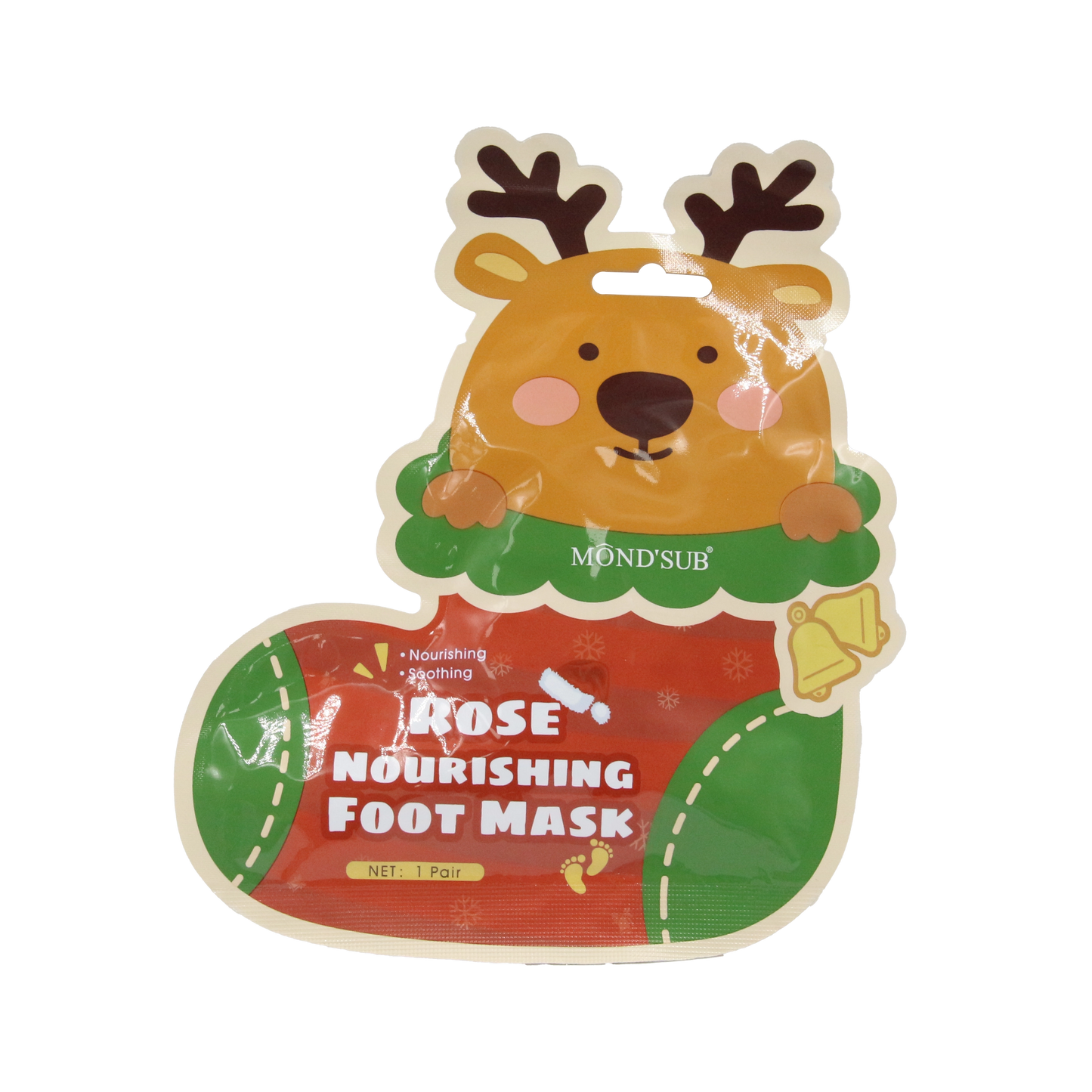 قناع القدم المغذي بالورد