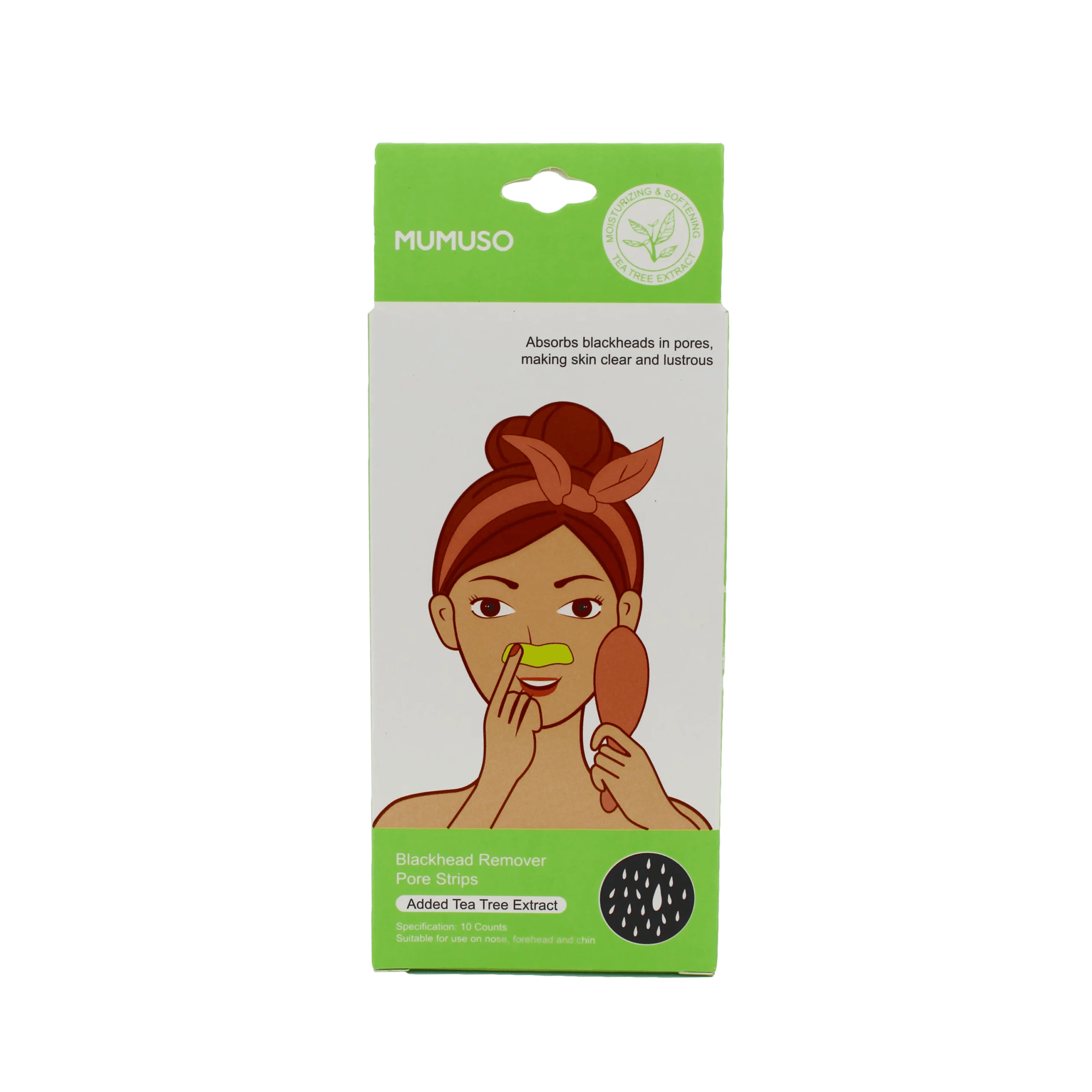 MUMUSO BLACKHEAD REMOVER PORE STRIPS (TEA TREE)