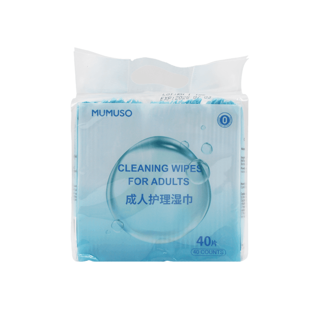 MUMUSO CLEANING WIPES FOR ADULTS (40 COUNTS)