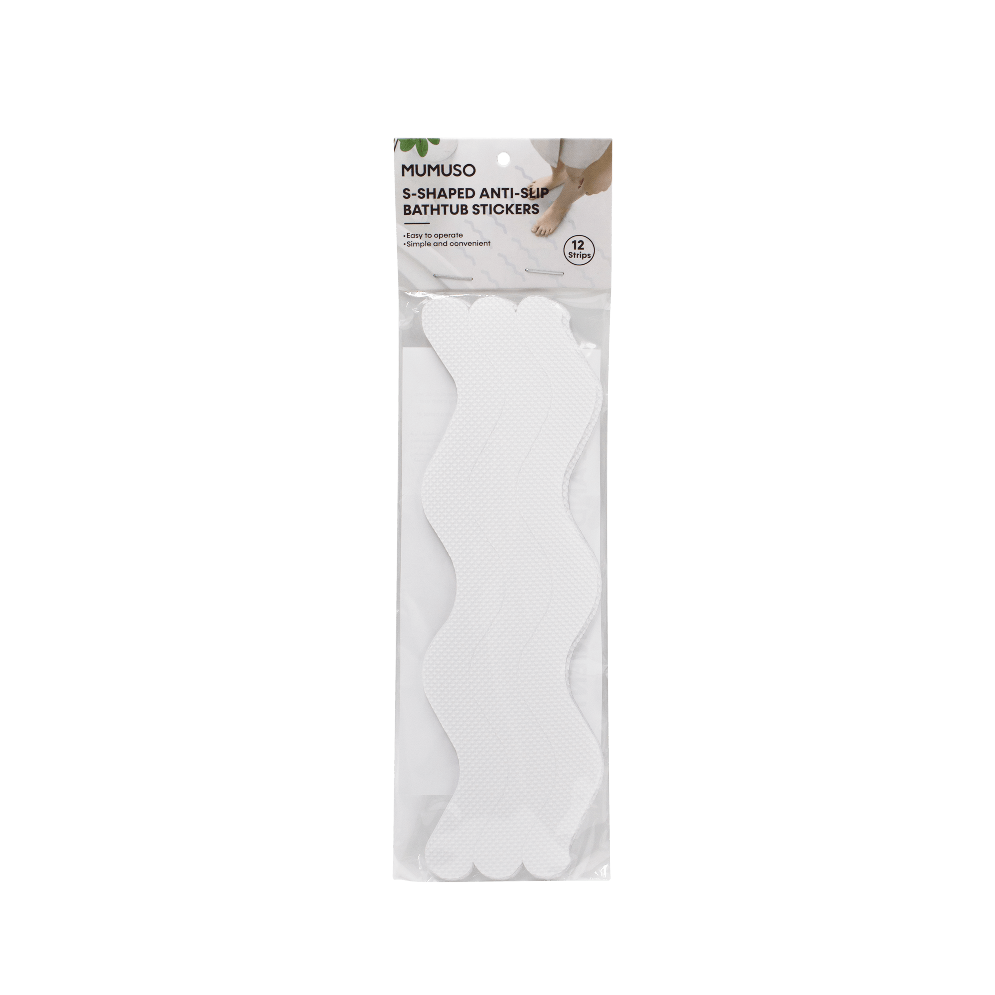 S SHAPED ANTI SLIP BATHTUB STICKERS 12 STRIPS Mumuso Jordan S shaped anti slip bathtub stickers 12 strips mumuso jordan